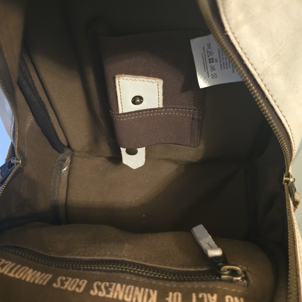 STS Ranchwear CC Small Beige Suede Leather Backpack - Picture 3 of 8